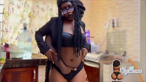 Chilling and trying on sexy outfits ends in sneaky doggy cum on ass