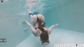 wmv Big tits girl underwater streptease masturbation