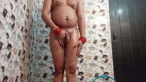Beautiful Sexy Transgender in Shower