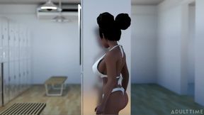 Hentai Sex College 2nd Semester Part 2 - Big Titty Hentai Babes Scissor After Their Competition