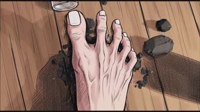 Extreme long toes wrecks rocks