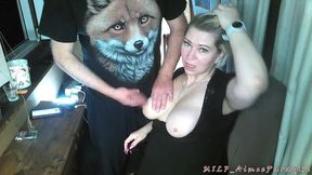 depraved mature couple from russia have fun on the balcony...