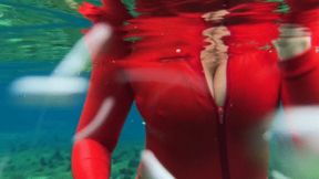 Red catsuit in the springs video two: A tits and crotch thing!