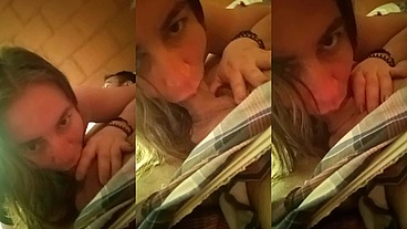Chupando verga bien rico