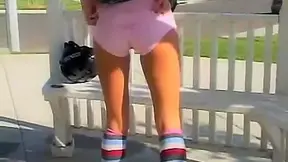 Solo skater cutie chloe masturbates