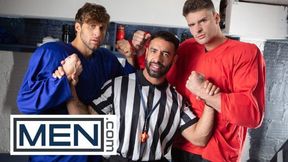 Malik Delgaty And Dom King Settle Their Differences By Double Penetrating Referee Mateo Zagal