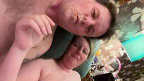 Welcome home blow job