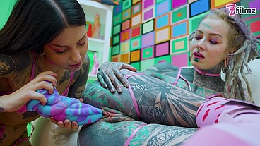 ANAL GAPING lesbian action between two PORNSTARS