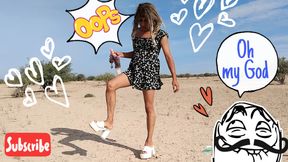 Ladyboy naked with cute feet high heels and very hot anal plug