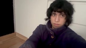 Asian twink’s loud shame farting panties down his gay virgin ass