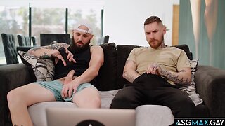 Intense gay hardcore: zak bishop and johnny hills steamy fuck session gaysex hardcore hairy bigdick cut gayporn darkhair ft. zak bishop and johnny hill