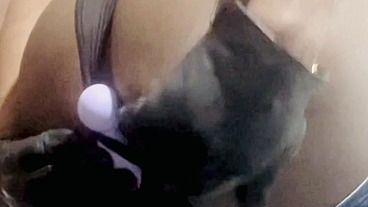 Post Workout Big Black Muscle Butt Vibrator Stimulation Scenes