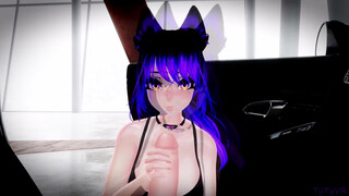 Neko takes care of you then lets you fuck her on your car