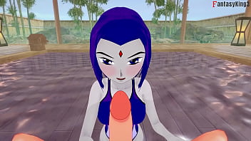 Raven bikini blowjob | 1 |Titans | Full &amp_ POV on Sheer &amp_ PTRN: Fantasyking3