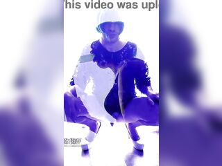 smokin' sissy whore seduction in platform heels & underware