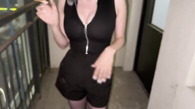 Blonde cheating wife gets first anal with stranger smokes after drenched orgasm