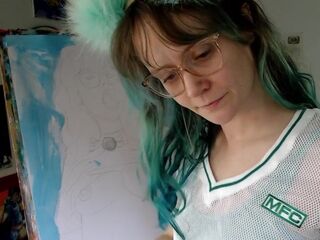 A very nasty self portrait painting