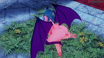 Morrigan gets hardsex in Halloween-themed anime