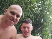 simon loves to cums all over my cute face in outdoors