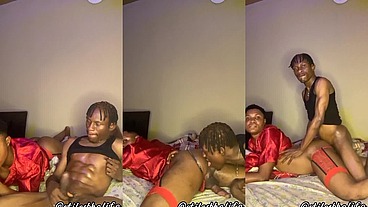 Having full fun with a thicc whore