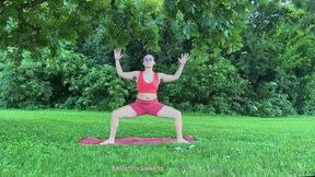 Yoga Flow with Hairy Babe in Nature