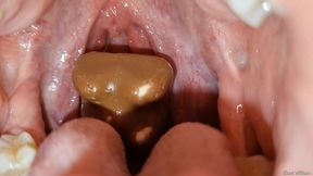 Choco bears take a deep dive down my throat