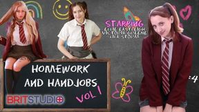 School uniform 18+ scene with looking-good wooer from Brit Studio