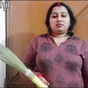 Desi Indian maid seduced when there was no wife at home Indian desi sex video