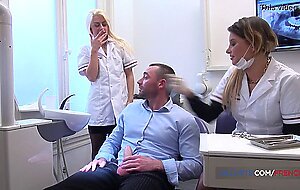 Blond dentist fucks her patient