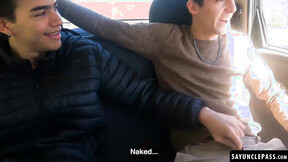 Dylan Segundo & Tonny Elliot share a sexy prick ride in the backseat