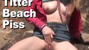 Ally Ann Titter Beach Piss GMJP-TT4010