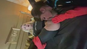 Lesbian Hard Anal Fuck In Wetsuit and Rubber Gloves