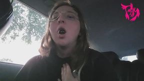 Smoking in the car at Sunrise with Coughing and Nose Blowing and Spit Bubbles