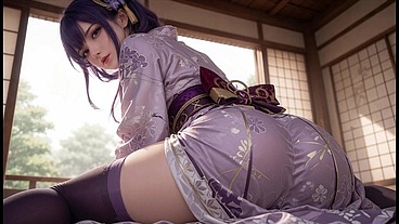 AI Henti-Raiden Shogun Thighhighs Passionate Fuck