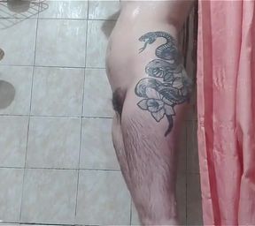 Bathing in a Cold Day