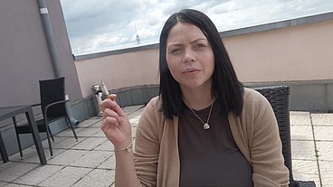 Smoking on the taras with my girlfriend Two Videos