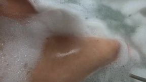 Germangirl1996 Enjoys Dildo Fun in the Bathtub - Solo Female Masturbation with a Big Ass