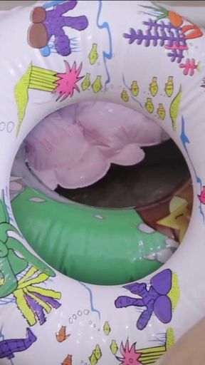 Bathroom with inflatables