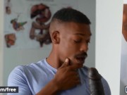 Men - Joey Mills Plays With A Realistic, Jizzing Dildo Sanitizer & Discovers Adrian Hart Behind It