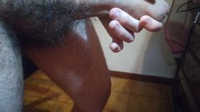 Slow Handjob Tease Ends in Intense Male Orgasm
