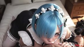 the maid rem s job is not only to clean, but also to let herself be fucked whenever the master wants. [ai]