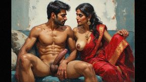 Hot aunty fucking next door desi teen boy marstubating as aunty catches his and sucks his dick deep and swallows his cum
