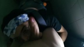 Cock Sucking Cruising Action In The Bathroom With Hot Gay Guys