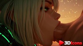beautiful girl in futuristic costume was fucked by enemies against the backdrop of ruins [ai]