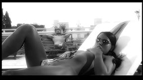 Ju Pantera Works A Cock Into Her Ass In This Erotic Black And White Scene