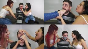 Tied up and gagged by Shana Grimoire and Susy Blue! (ENGLISH)