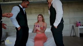 unexpected 3 bbc gangbang during photoshoot,irish snowbunny tina snow pissed on & destroyed