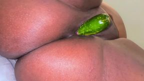 I Started Masturbat After Watching My Hot Chubby Stepmom Fucks Her Pussy with a Cucumber in Hotel