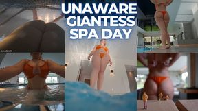 Unaware Giantess Spa Day