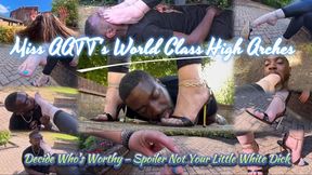 Miss AATT's World Class High-Arches Decide Who's Worthy: Spoiler - Not Your Little White Dick - Ft Miss AATT & Elitefeetstreet - 720p